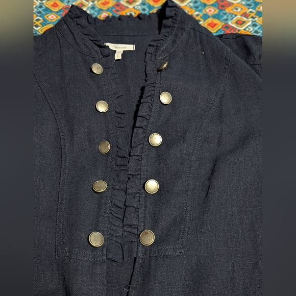 Maurice's Classic Blue Women's Military Look Jacket/Blazer - Picture 3 of 7